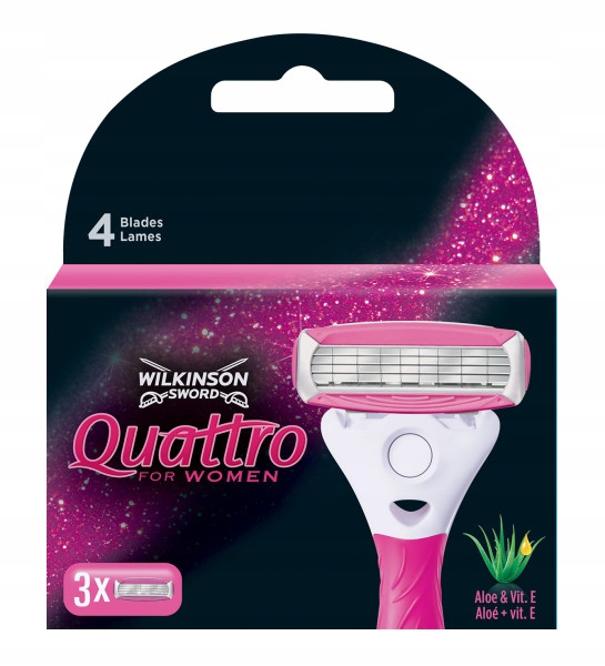 Wilkinson Quattro for Women 3 wkłady do golenia x2