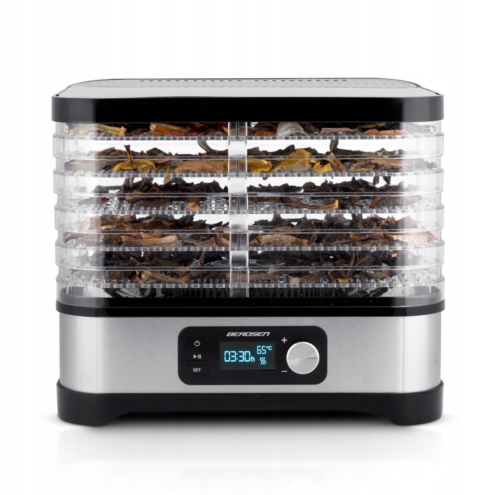 DUŻA Suszarka do grzybów spożywcza owoców i warzyw 5 poziomów +