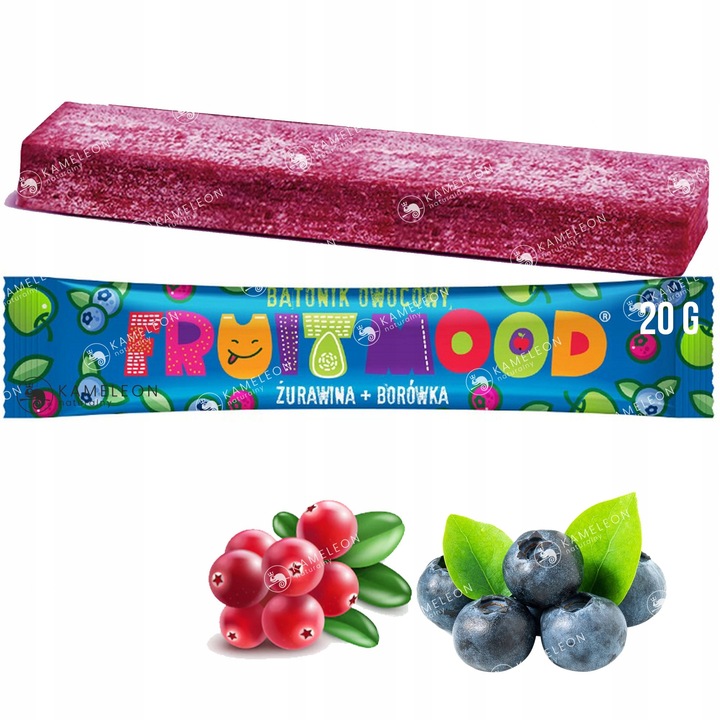 FRUIT MOOD batonik owocowy MIX SMAKÓW 9 SZTUK x20g 180G W TYM 3 NOWE