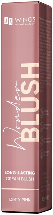 AA WINGS OF COLOR Róż w kremie 02 Dirty Pink 15 ml