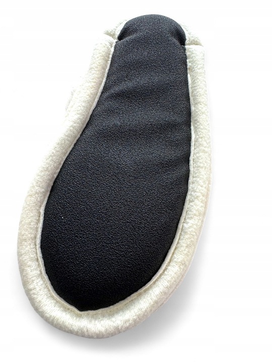 Pantofle ciapy wełniane MERYNOS R 39 Kapcie Ecru
