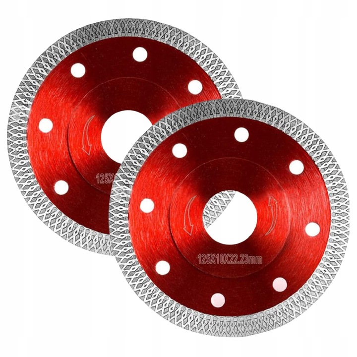 2x TARCZA DIAMENTOWA DO CIĘCIA GRESU PŁYTEK 125MM CERAMIKI BETONU SPIEKU