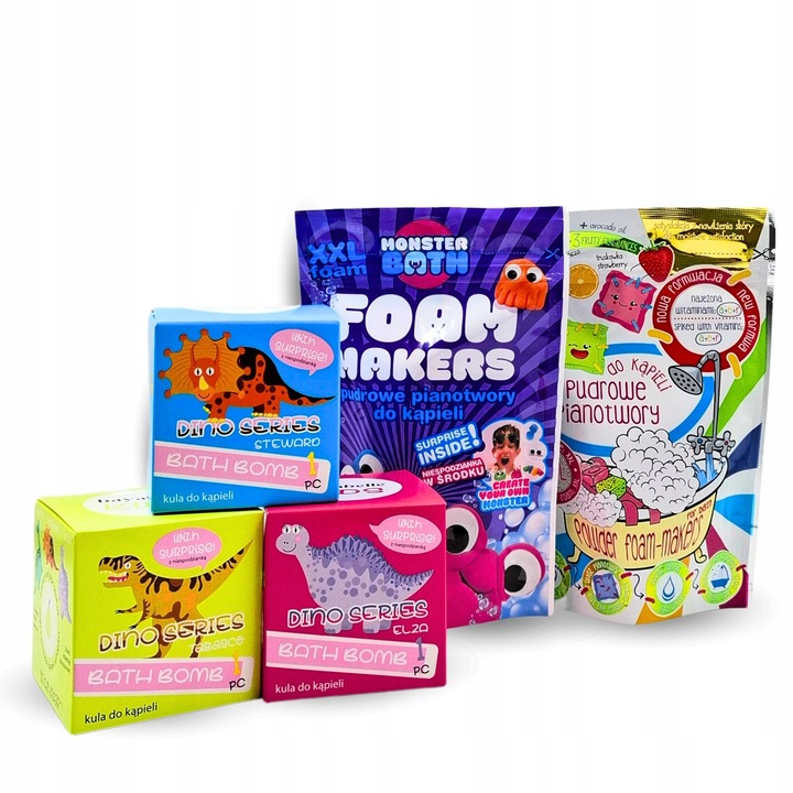 Zestaw do kąpieli dla dzieci Pianotwory i kule do kąpieli z zabawkami