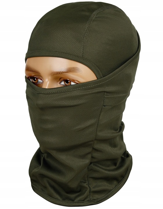 Kominiarka termoaktywna uniwersalna Mil-Tec Balaclava pod kask olive