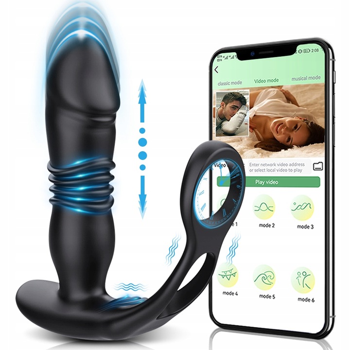 wibrator prostaty Męski masażer prostaty APP Pierścień wibrujący odbytu