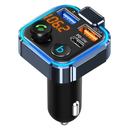 TRANSMITER SAMOCHODOWY BLUETOOTH FM MP3 SZYBKA ŁADOWARKA 3 x USB QC 3.0