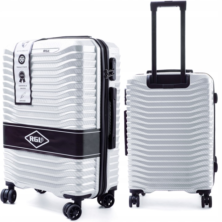 ŚREDNIA XL WALIZKA NA KÓŁKACH PC1 RGL TORBA PODRÓŻNA POLICARBON POLIWĘGLAN
