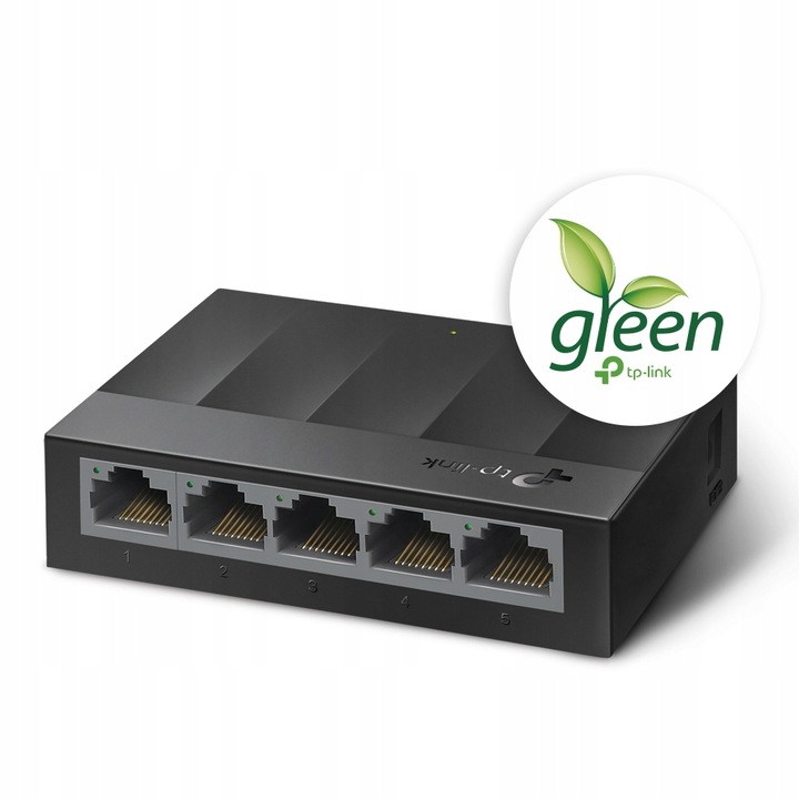 ENERGOOSZCZĘDNY SWITCH TP-LINK LS1005G ROZDZIELACZ LAN 5 port 5x1GBit 1GB