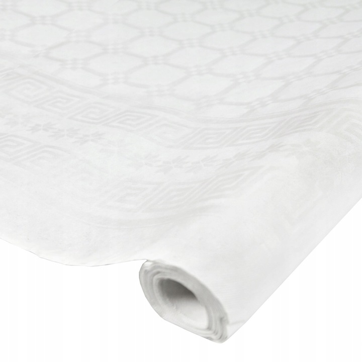 OBRUS W ROLCE BIAŁY PAPIEROWY ŚLUB WESELE KOMUNIA IHS 120 X 800 CM