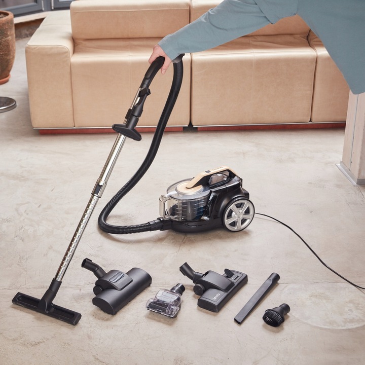 ODKURZACZ BEZWORKOWY CYKLONOWY MOCNY CICHY TURBOSZCZOTKA HEPA 15w1 LOVIO