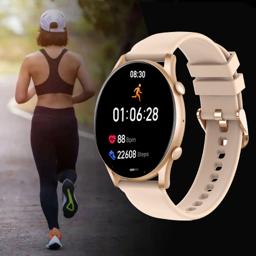 SMARTWATCH ZEGAREK DAMSKI POLSKIE MENU ROZMOWY CIŚNIENIE PULS SPORT AMOLED