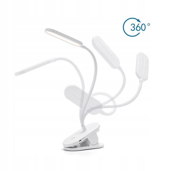 Bezprzewodowa lampka LED nocna na klips Aigostar