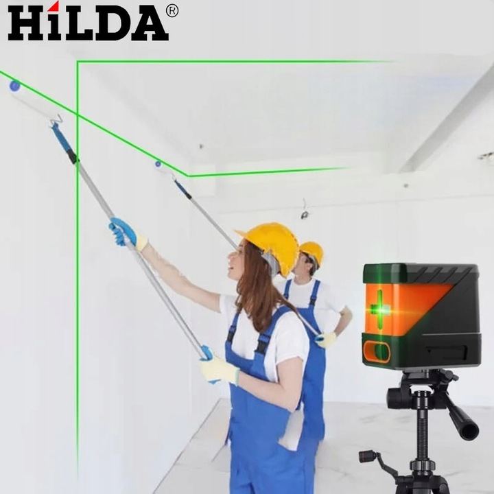 HILDA POZIOMICA LASEROWA MINI MAŁY LASER KRZYŻOWY SAMOPOZIOMUJĄCY