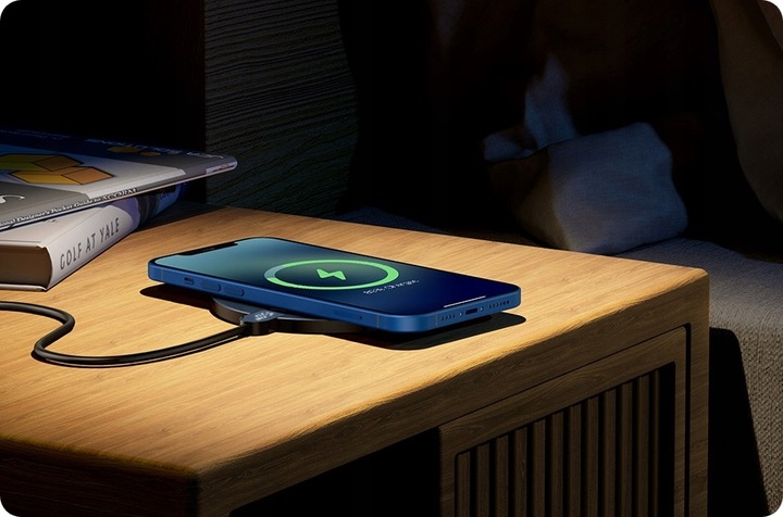 BASEUS SZYBKA ŁADOWARKA DO TELEFONU INDUKCYJNA BEZPRZEWODOWA QI 15W LED