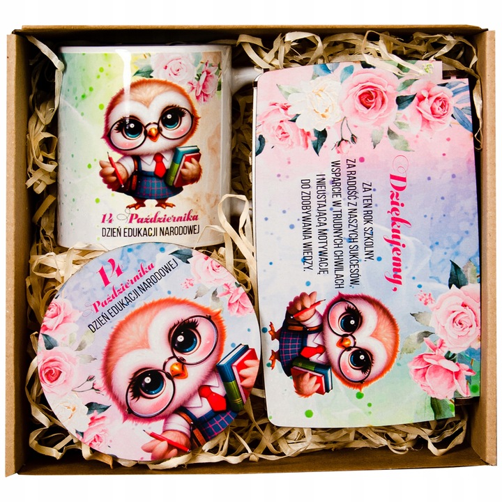 Prezent Na Dzień Nauczyciela Zestaw Prezentowy Kubek Pudełko Na