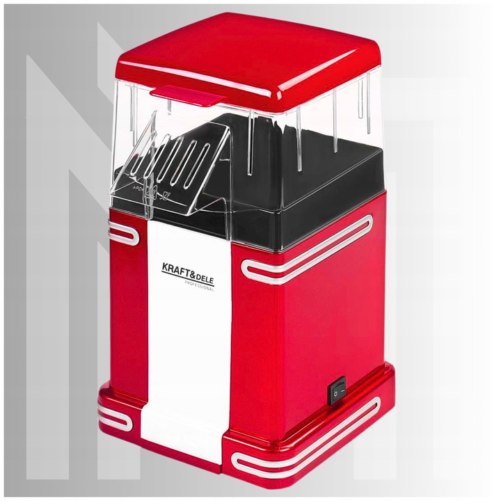 MASZYNA DO POPCORNU DOMOWA URZĄDZENIE MASZYNKA MINI BEZTŁUSZCZOWA