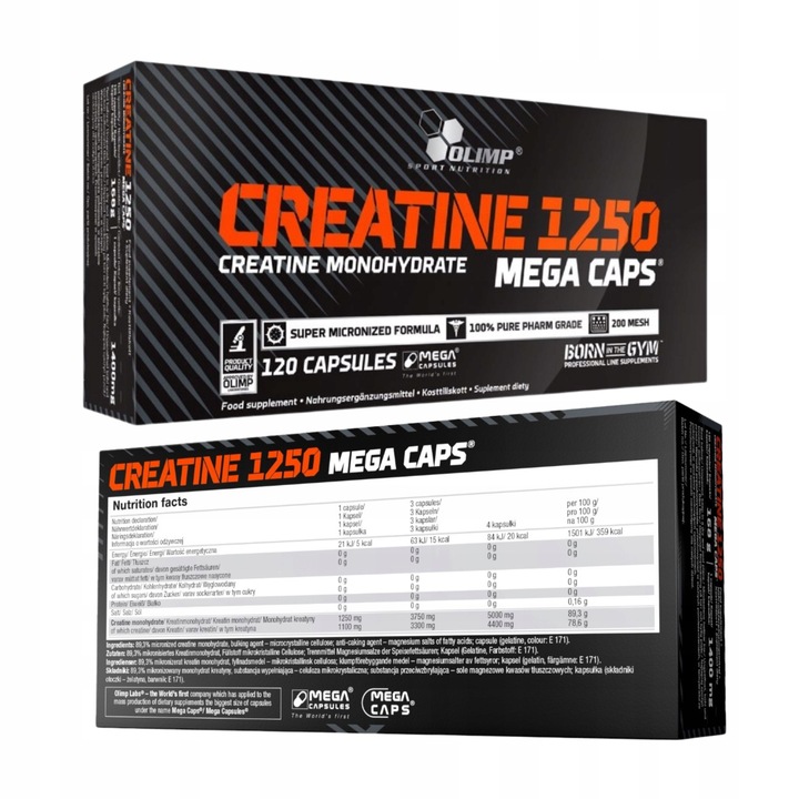 OLIMP CREATINE MEGA CAPS 2x120kaps KREATYNA MONOHYDRAT MONO