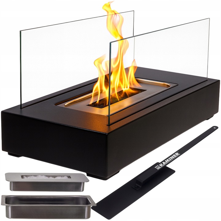 Biokominek Wolnostojący do Domu na Taras Bezdymny Bio Kominek na