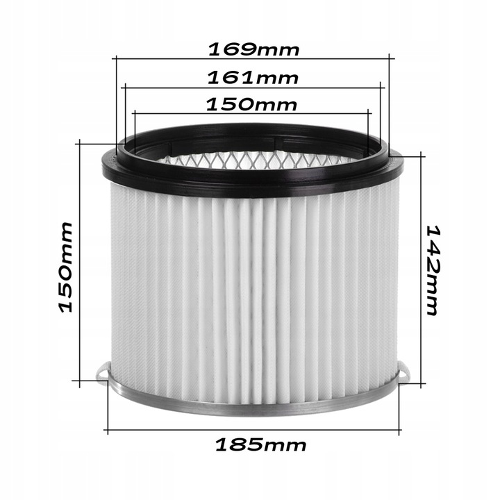 ZMYWALNY Filtr + 10x Worki do odkurzacza MACALLISTER 1400 1250