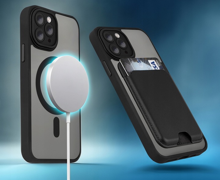 Etui do iPhone 13 Pro do MagSafe WZMACNIANE 360° MATT CASE Szkło na ekran