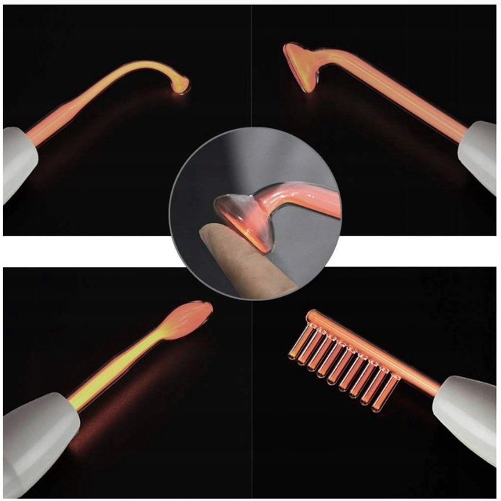Darsonval elektrostymulacja włosów skóry 4 peloty