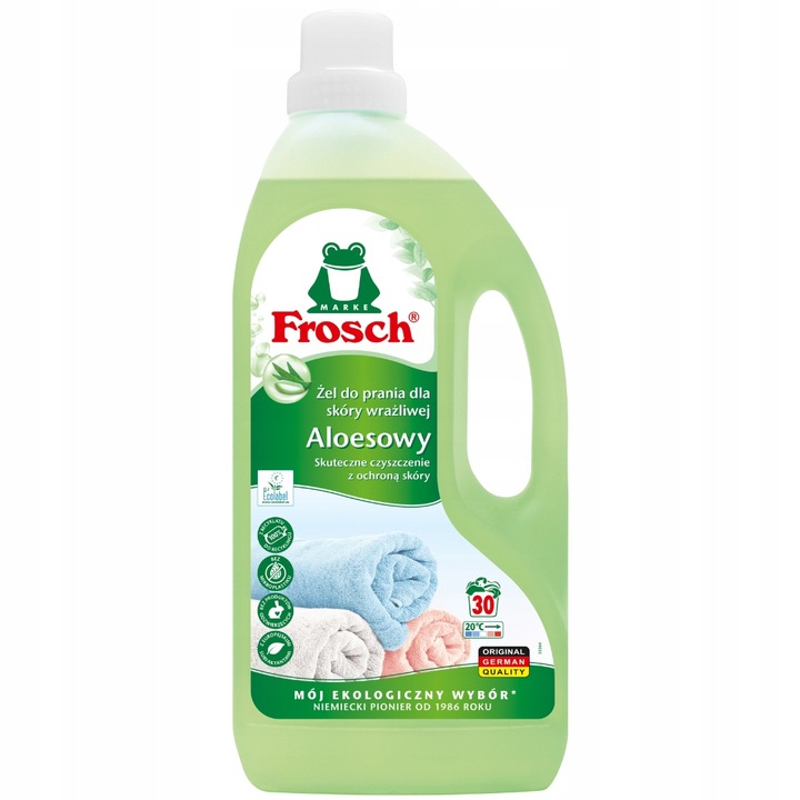 Frosch Żel do Prania Tkanin Aloesowy Granat Mix 3L 60pr + Płukanie Gratis