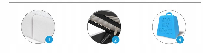 Łóżko 140x200 tapicerowane stelaż podnoszony AMBER