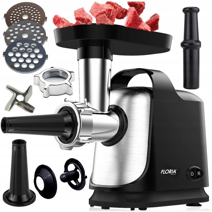 MASZYNKA DO MIELENIA MIĘSA ELEKTRYCZNA REWERS 3 SITA KIEŁBASY KEBBE