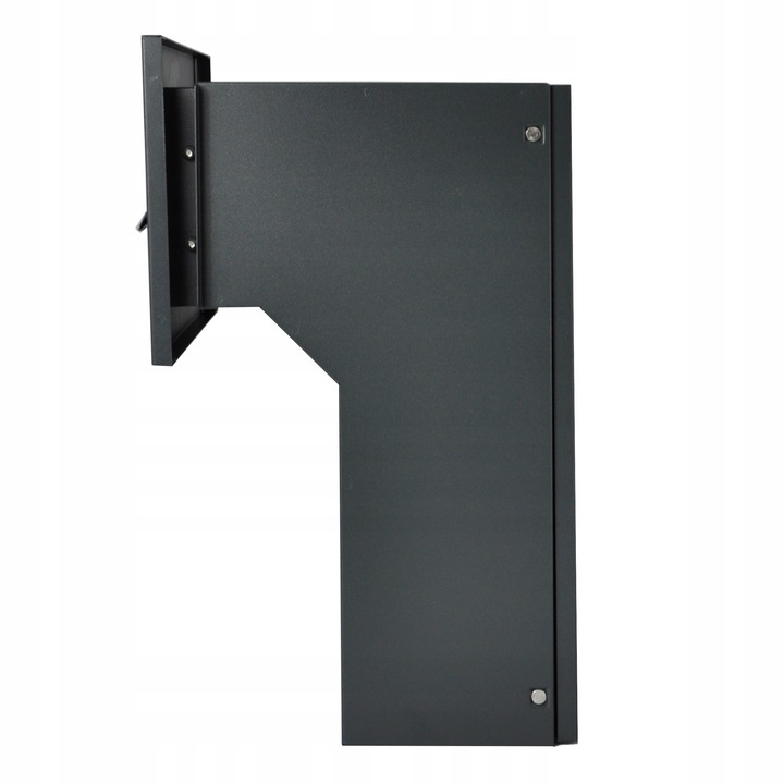 SKRZYNKA NA LISTY PRZELOTOWA DO MURU DWUSTRONNA ANTRACYT WRZUTOWA +3