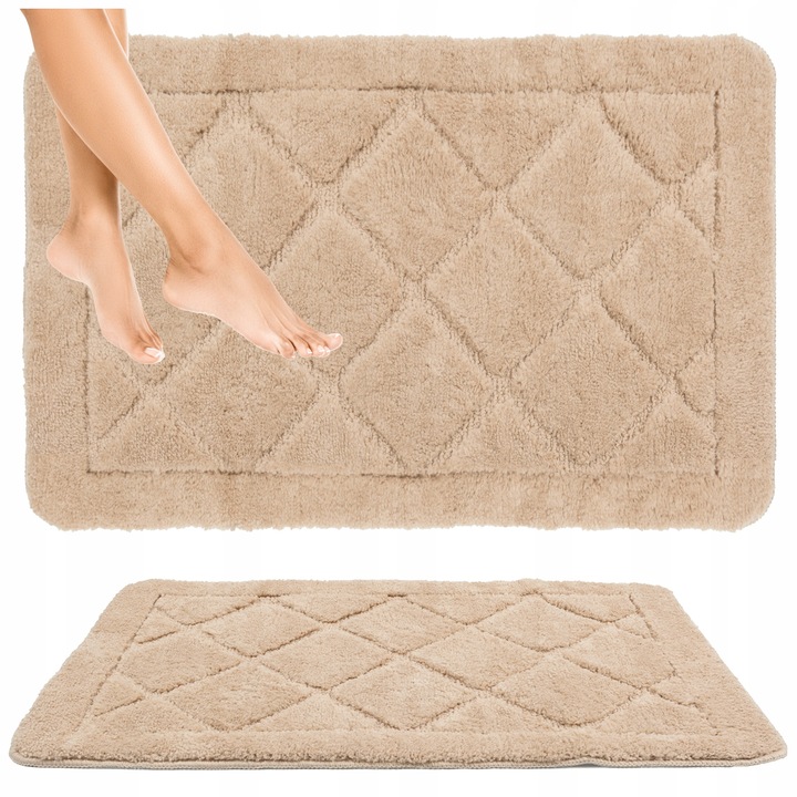 DYWANIK ŁAZIENKOWY ANTYPOŚLIZGOWY DUŻY MIĘKKI CHŁONNY DO PRANIA