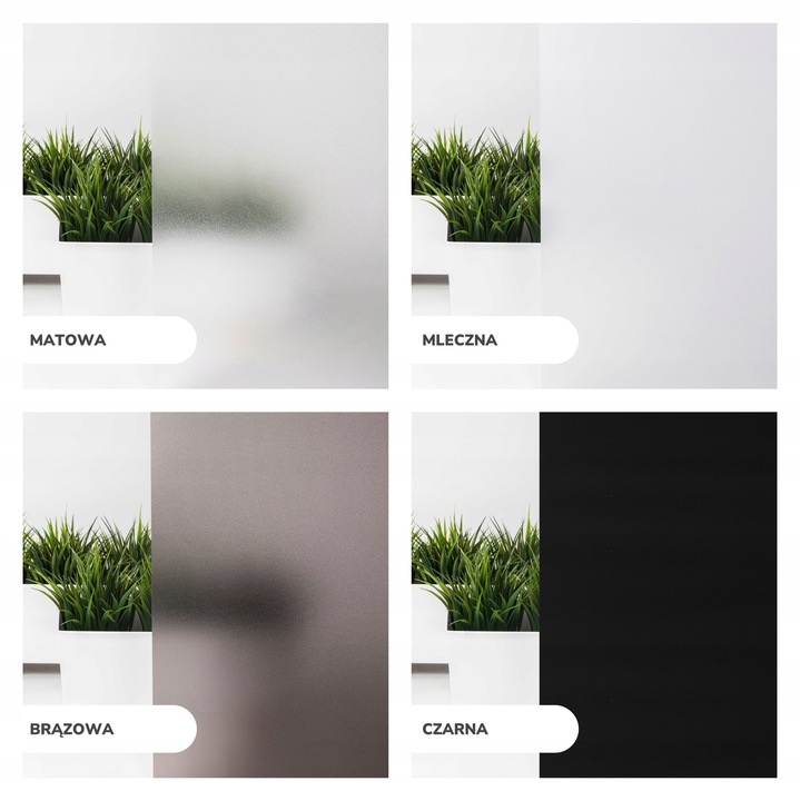 FOLIA OKIENNA STATYCZNA 90x150 MLECZNA KWIATY PASY WZORY OKLEINA