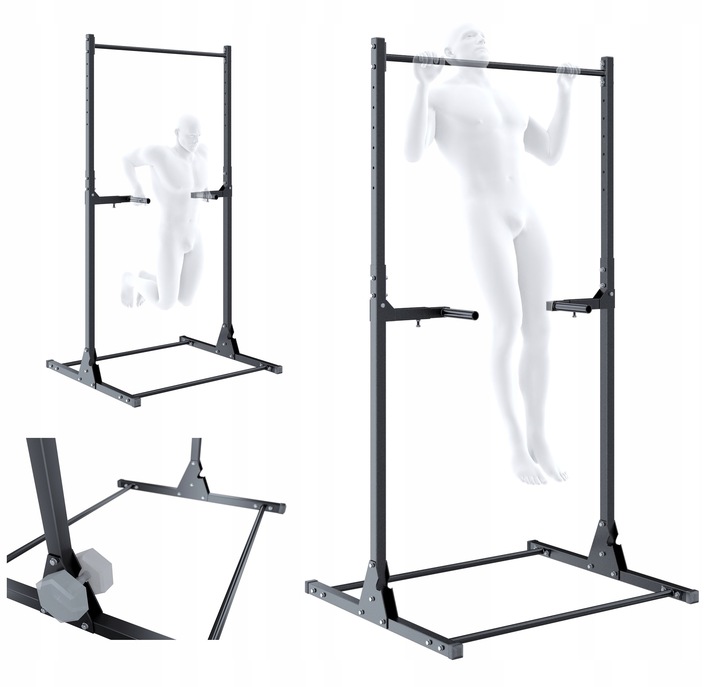 Drążek stacjonarny + poręcz dip do podciągania S4