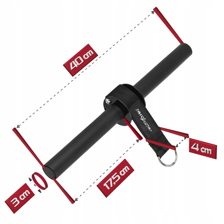 WRIST ROLLER DRĄŻEK TRENINGOWY DO ĆWICZEŃ MIĘŚNI PRZEDRAMION JAKOŚĆ