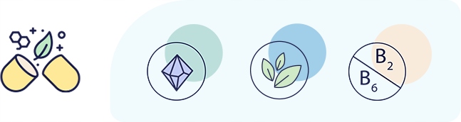 Naturell Magnez Organiczny Witamina B6 B2 50 kaps.