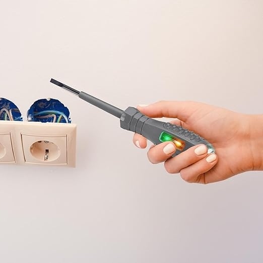 ŚRUBOKRĘT PROBÓWKA PRÓBNI NEONÓWKA TESTER PRĄDU NAPIĘCIA 12-240V diody