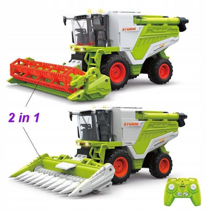 KOMBAJN ZDALNIE STEROWANY 2w1 GENERATOR DYMU + ŚWIATŁA POJEMNIK NA ZBOŻE