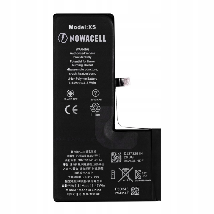 Bateria NOWACELL do iPhone XS- większa pojemność