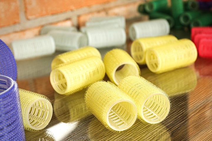 Wałki Do Włosów Rzepy Rzepowe DUŻE GRUBE SAMOUTRZYMUJĄCE SIĘ 70mm, 6 sztuk