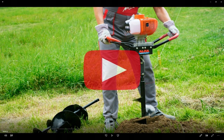 WIERTNICA GLEBOWA ŚWIDER SPALINOWY DO GLEBY ZIEMI 3 WIERTŁA PRZEDŁUŻKA MOC