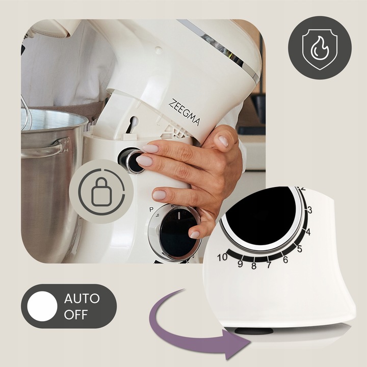 Robot Kuchenny 3 x MISY Wielofunkcyjny MIKSER PLANETARNY POTRÓJNY 5,2L