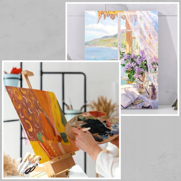 PŁÓTNO MALARSKIE DO MALOWANIA PODOBRAZIE BAWEŁNIANE 10szt 30x40 cm zestaw