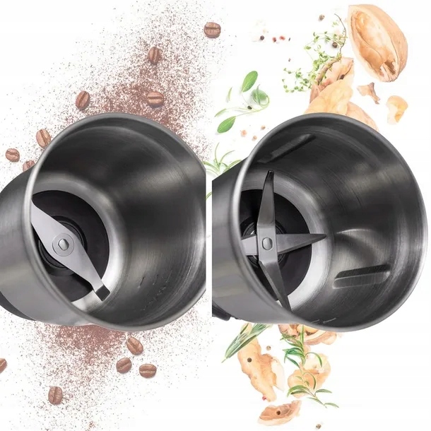 Młynek elektryczny i ROZDRABNIACZ do ziaren kawy ziół orzechów 2w1