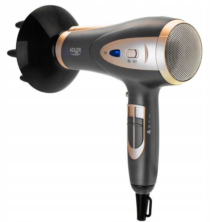 SUSZARKA DO WŁOSÓW Z DYFUZOREM JONIZACJĄ WIELOFUNKCYJNA ZIMNY NAWIEW