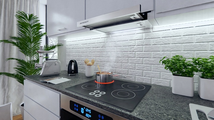 OKAP TELESKOPOWY KUCHENNY 60cm INOX BERDSEN 229