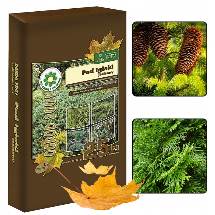 Siarkopol Jesienny Nawóz Pod Iglaki 25KG Bez Azotu Chroni Przed Mrozem