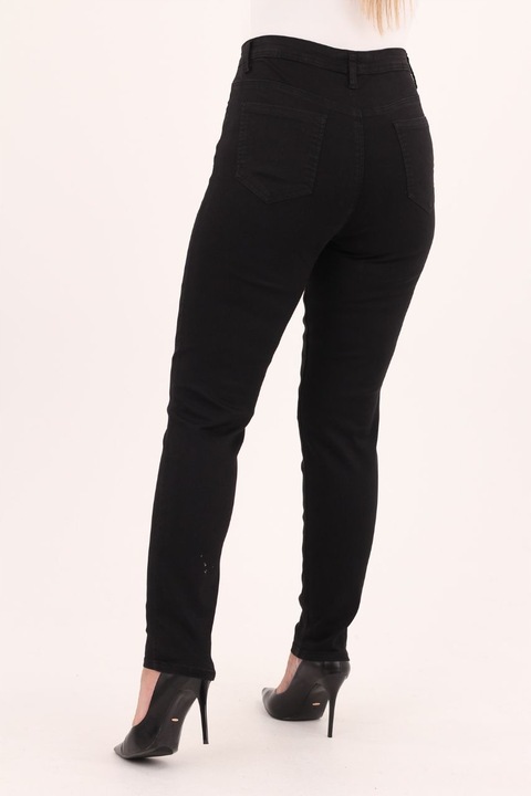 SPODNIE DAMSKIE RURKI JEANSY BAWEŁNIANE ELASTYCZNE DUŻE ROZMIARY