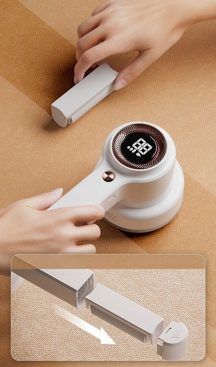 GOLARKA DO UBRAŃ AKUMULATOROWA MASZYNKA 3 TRYBY USB-C 2000mAh 4x 6