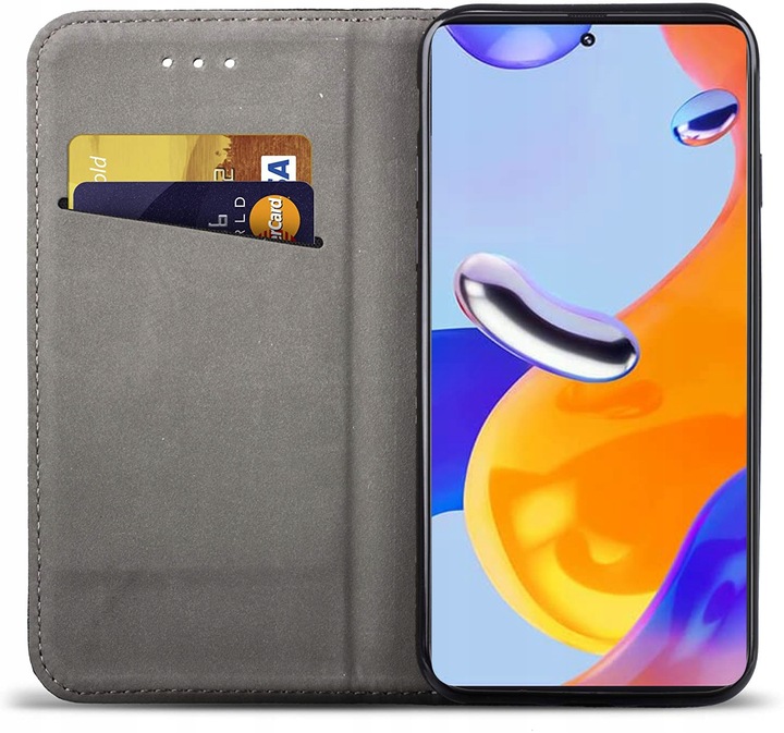 Etui Magnetyczne do Xiaomi Redmi Note 11 Pro - Zamykane na klapkę +Szkło 9h