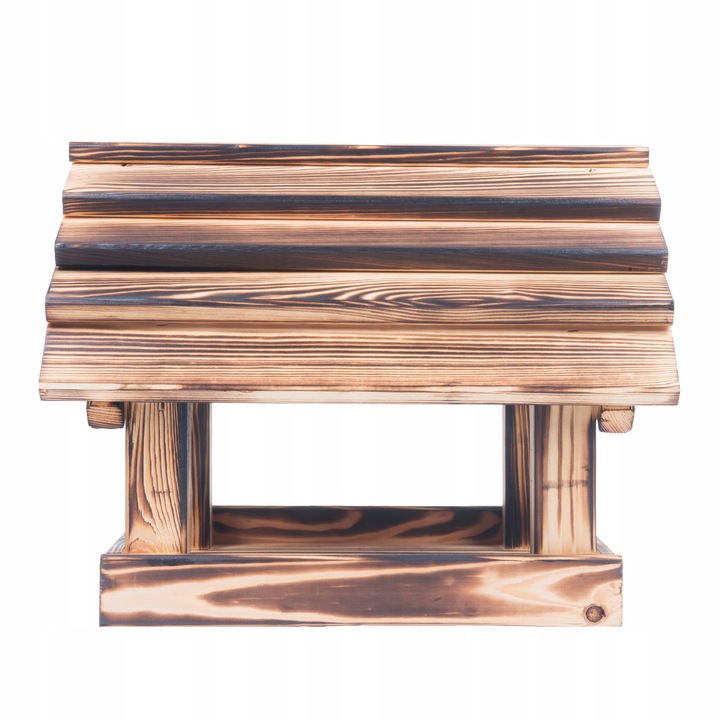 Karmnik Dla Ptaków Na Ziarno Duży Stojący Opalany Solidny + Słonecznik