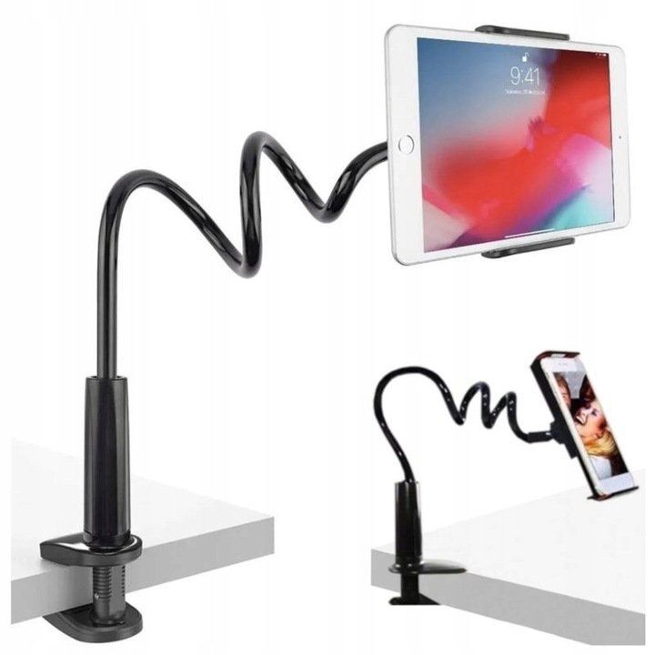 UCHWYT NA TABLET NA TELEFON STOJAK STATYW ELASTYCZNY MOCNY